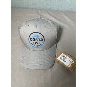 Costa Del Mar Insignia Trucker Hat Sail Gray SnapBack